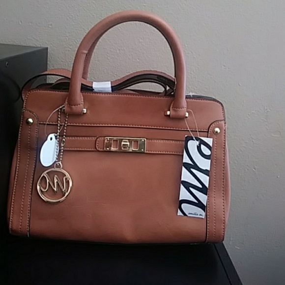 Emilie M. Handbags - Emilie M. Brown Hand Bag Crossbody Detachable
